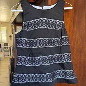 White House Black Market Monochrome Top